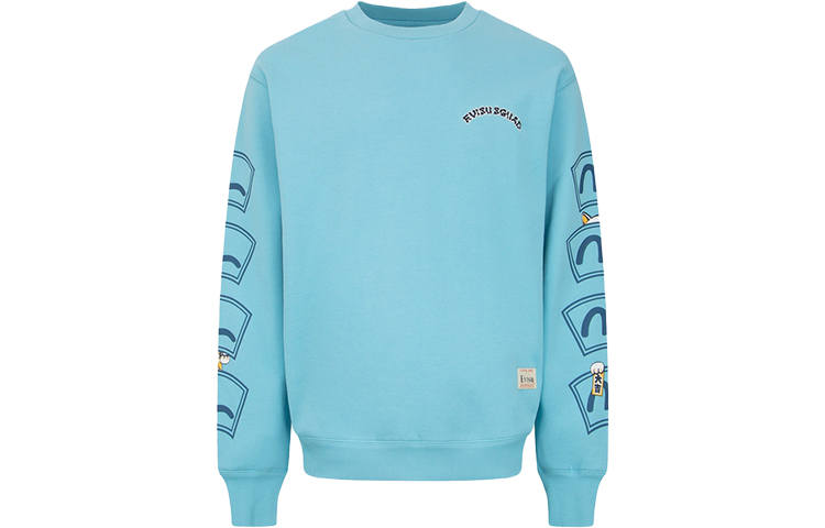 EVISU EVISU Sweatshirt Men's Milk White Blue