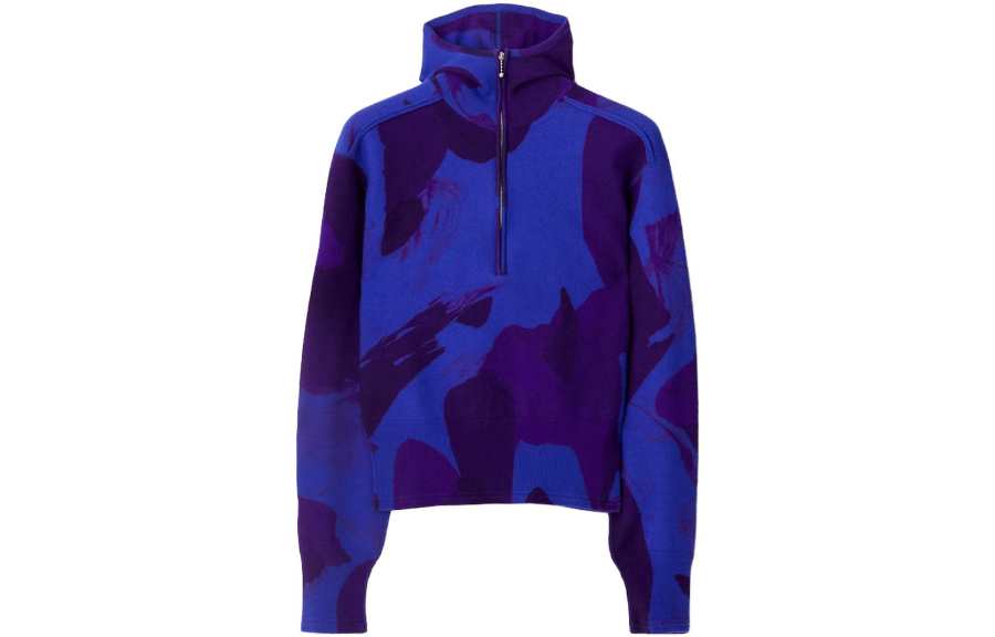 Burberry Burberry abstract-pattern felted wool jumper