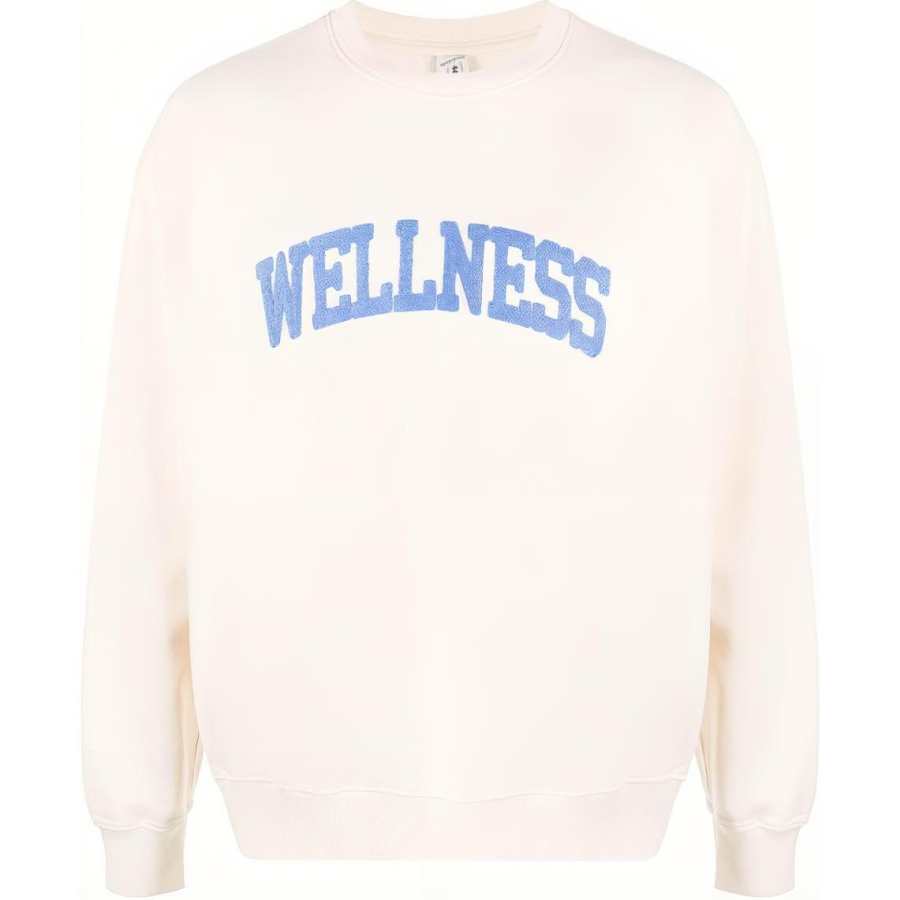 Sporty & Rich Wellness-appliqué cotton sweatshirt