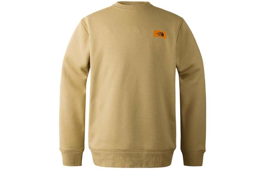 THE NORTH FACE Sweatshirts Unisex Khaki Crew Neck Moderate Regular