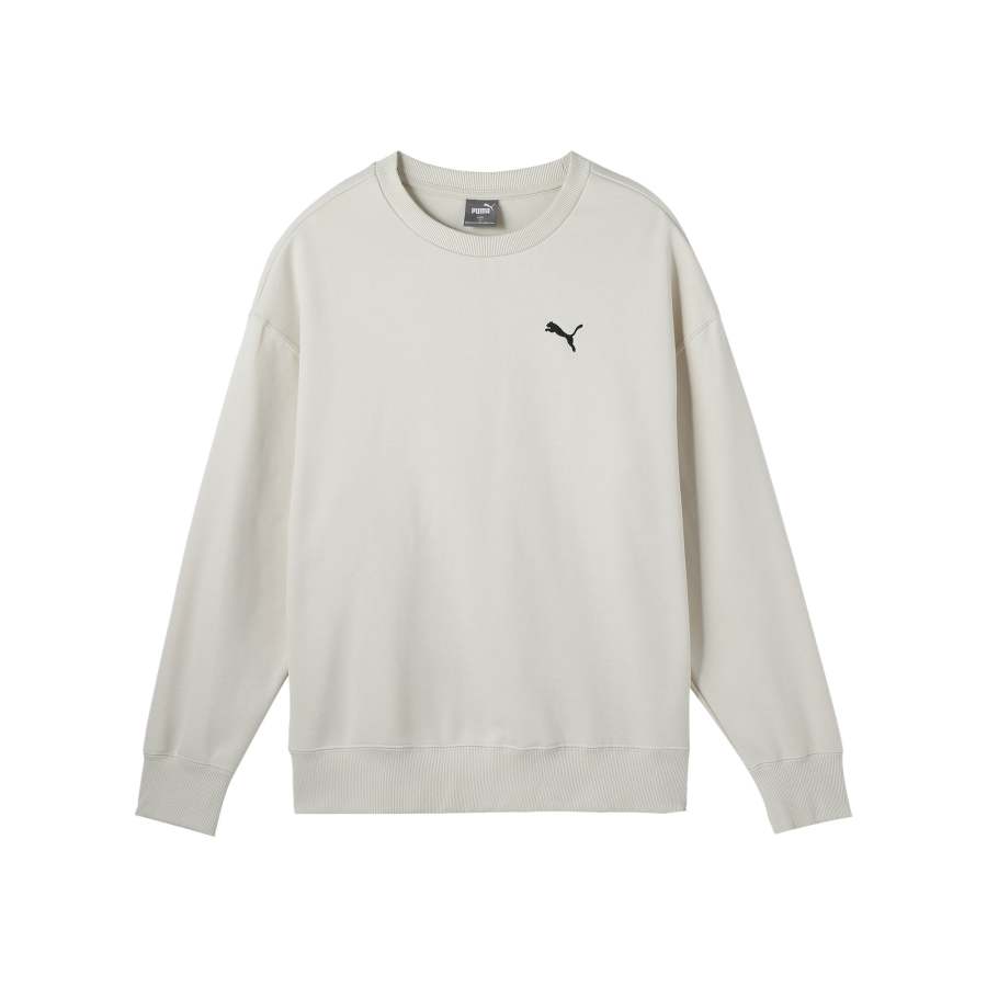 PUMA ESS CREW FL Sweatshirt Unisex Snow