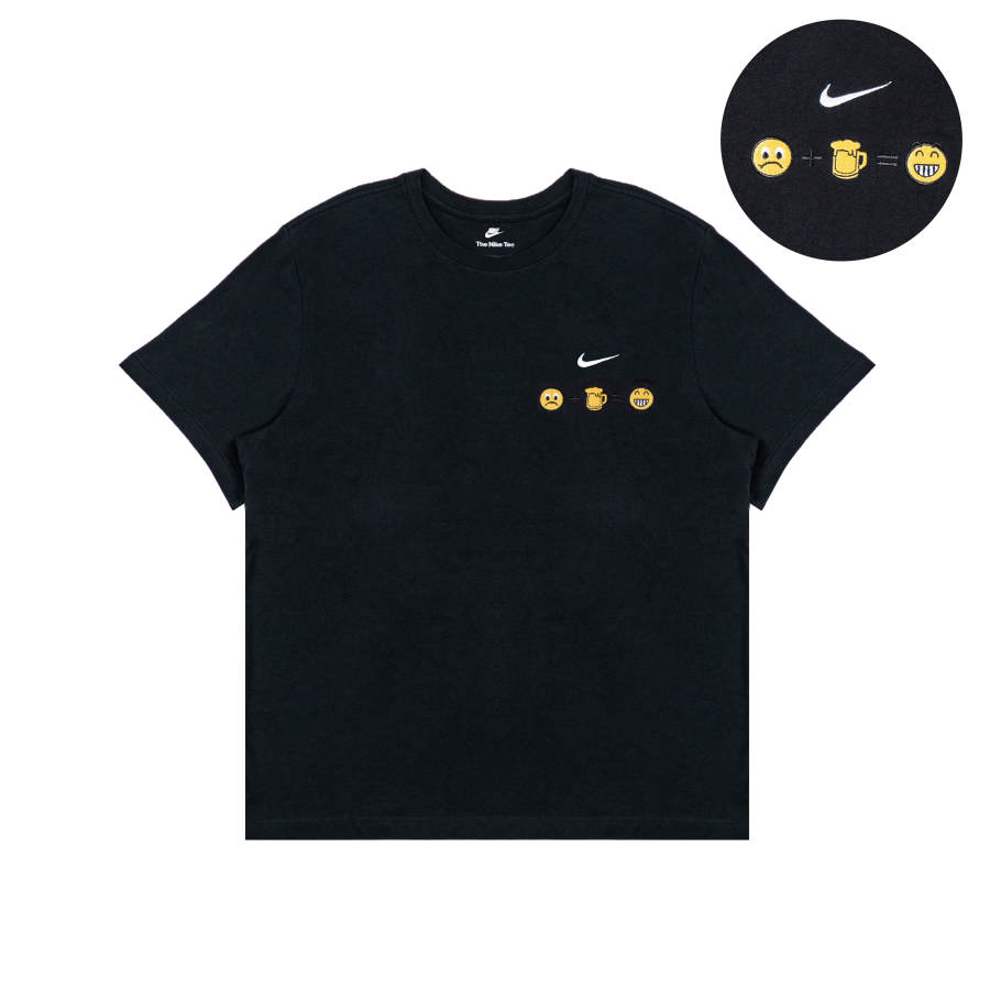 Nike Nike T Shirts Unisex Black Crew Neck Moderate Straight Fit