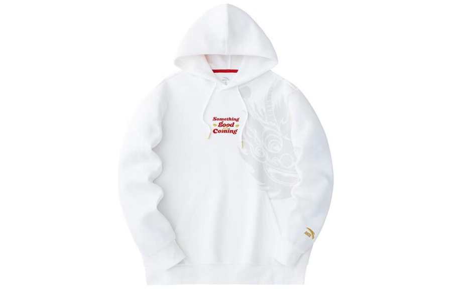 ANTA Anta Good Things Will Happen Sweatshirt Men's Papyrus White