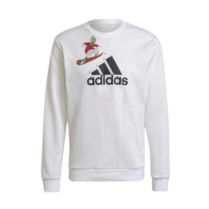 Adidas Adidas T Shirts Men's White Crew Neck Moderate