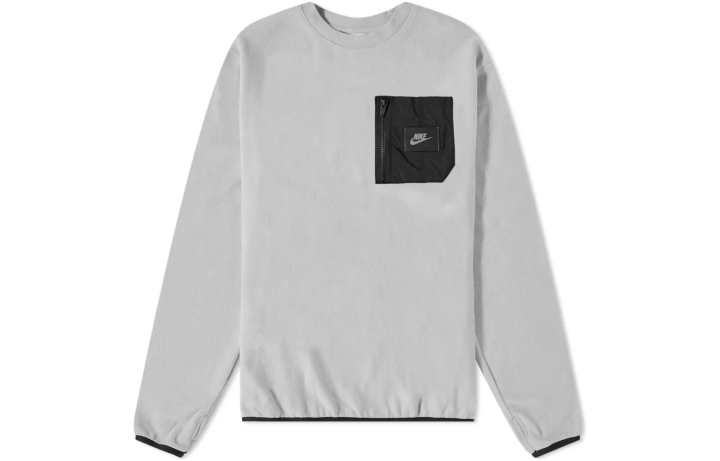Nike Nike Sweatshirts Men's Light Gray Crew Neck Moderate Regular