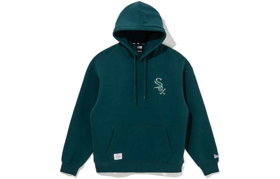 New Era Sweatshirts Unisex Green Hooded Moderate Regular
