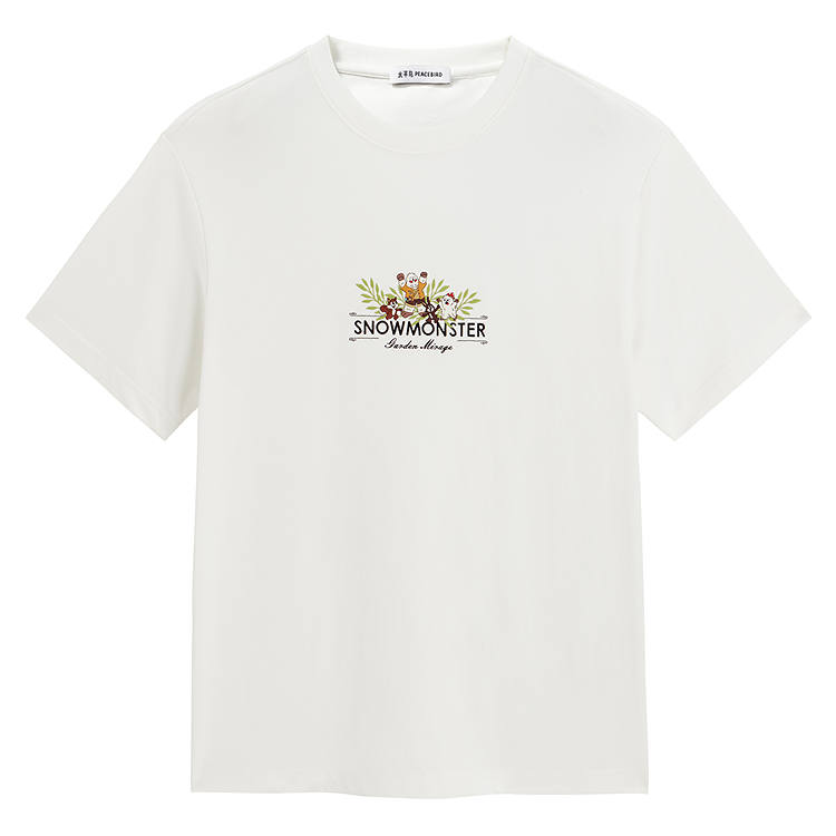 PEACEBIRD MEN T Shirt Men's Beige, Batch 1