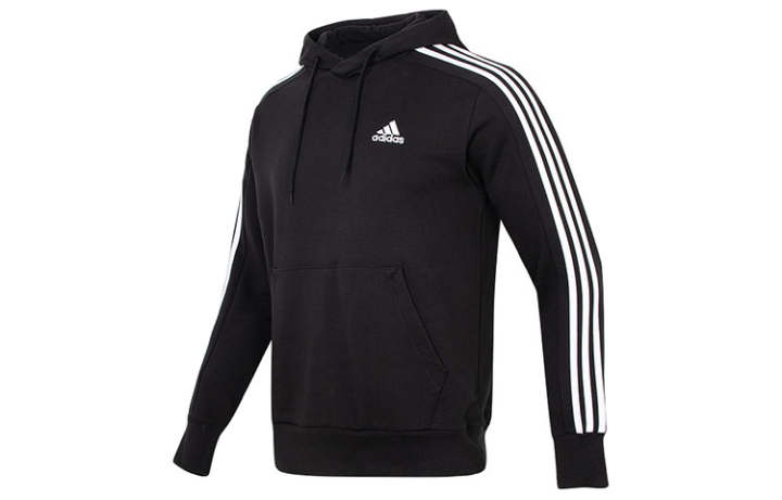Adidas Adidas Sweatshirts Men's Black Hooded Moderate Regular