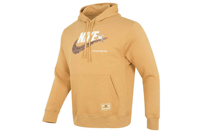 Nike Nike Sweatshirts Men's Yellow Hooded Moderate Regular