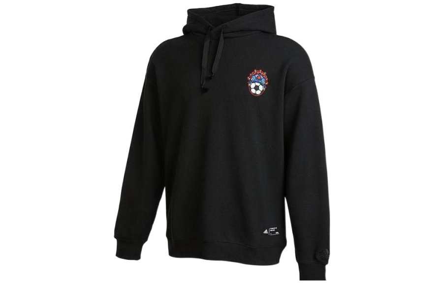 Adidas Adidas Sweatshirts Unisex Black Hooded Moderate Regular