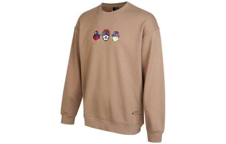 Adidas Adidas Sweatshirts Unisex Brown Crew Neck Moderate Regular
