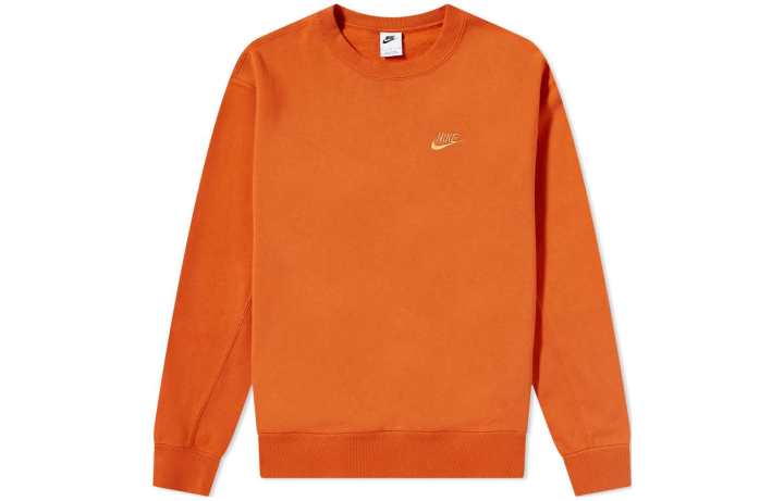 Nike Nike Sweatshirts Men's Orange Crew Neck Moderate Regular