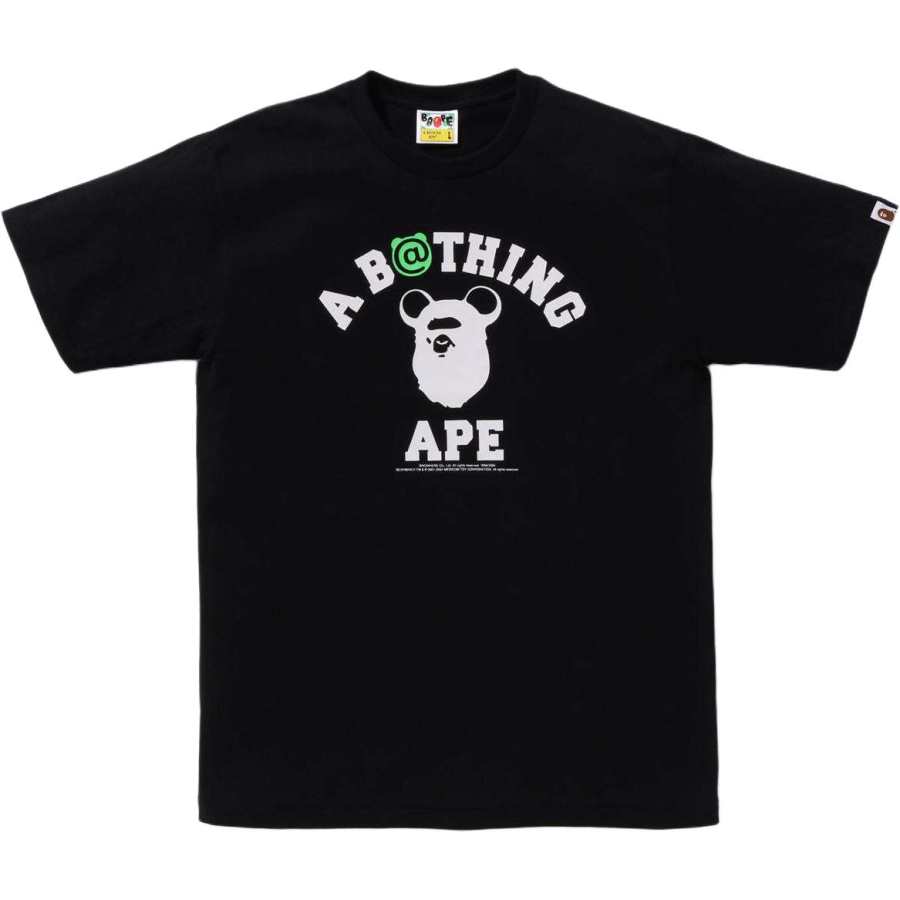 A BATHING APE Bape X Medicom Toy Be@R College Tee