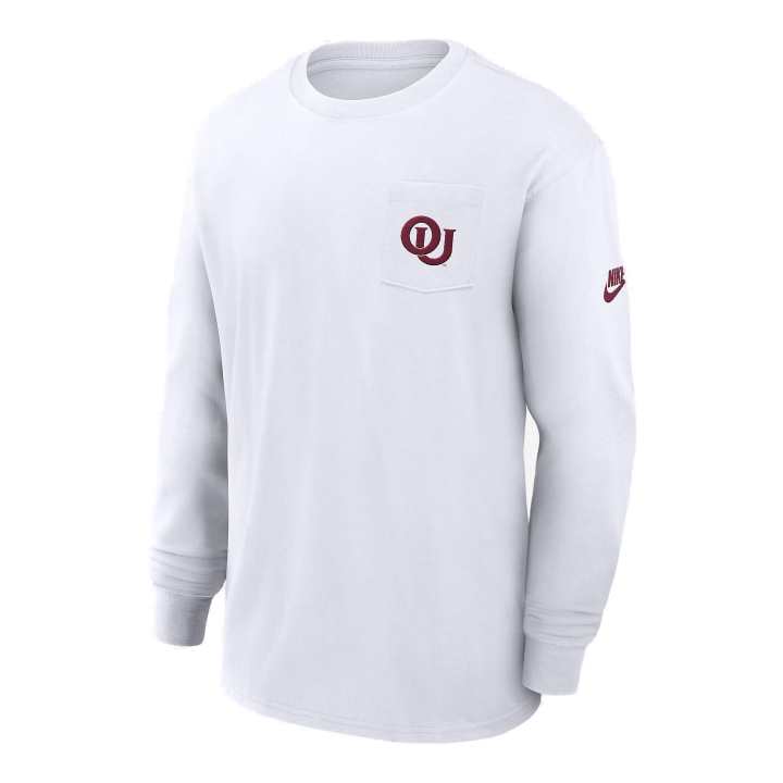 Nike Nike Oklahoma Sooners Legacy Max90 Pocket Men's Nike College Long-Sleeve T-Shirt