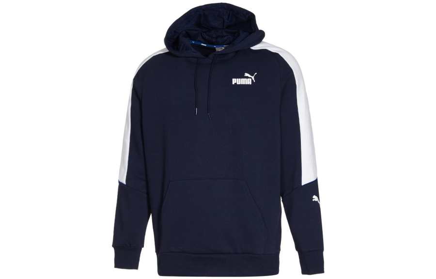 PUMA PUMA Sweatshirts Men's Blue Hooded Moderate Regular