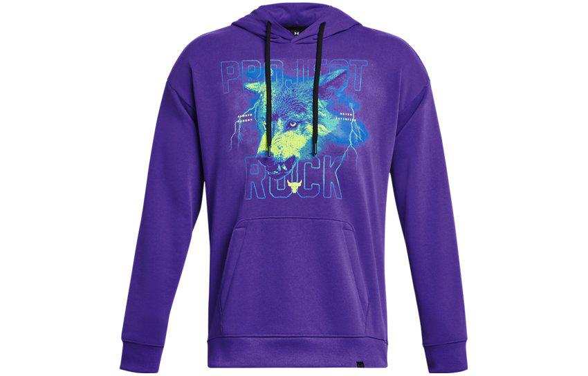 Under Armour Johnson Sweatshirts Men's Purple Hooded Moderate Regular