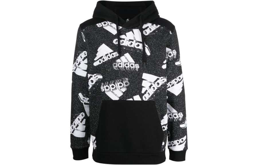 Adidas Adidas Sweatshirts Men's Black Hooded Moderate Regular
