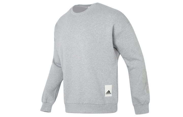 Adidas Adidas Sweatshirts Men's Gray Crew Neck Moderate Regular