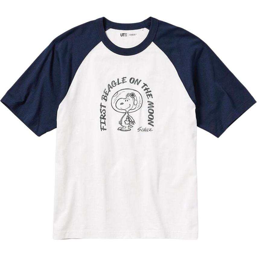 UNIQLO x PEANUTS UT T Shirt Unisex Navy Blue
