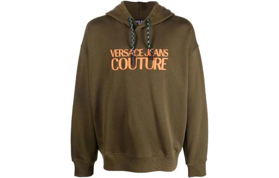 VERSACE JEANS COUTURE Sweatshirts Men's Green Crew Neck Moderate