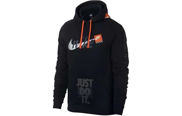 Nike Nike Sweatshirts Men's Black Hooded Moderate Regular