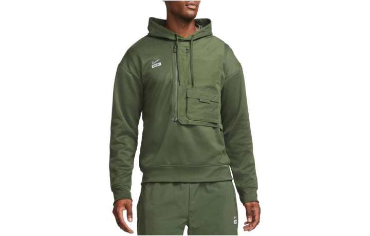 Nike Nike Sweatshirts Men's Green Hooded Moderate Regular