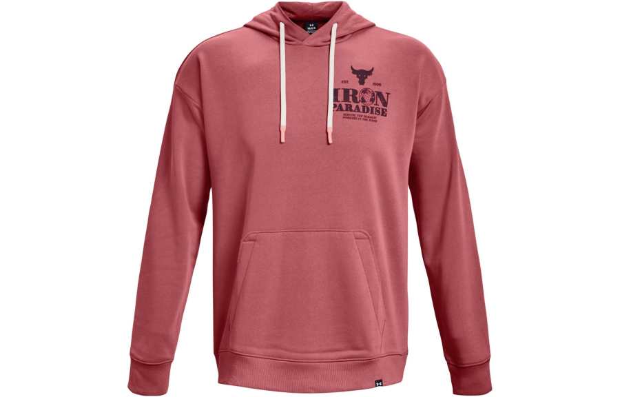 Under Armour Sweatshirts Men's Red Hooded Non Detachable Moderate