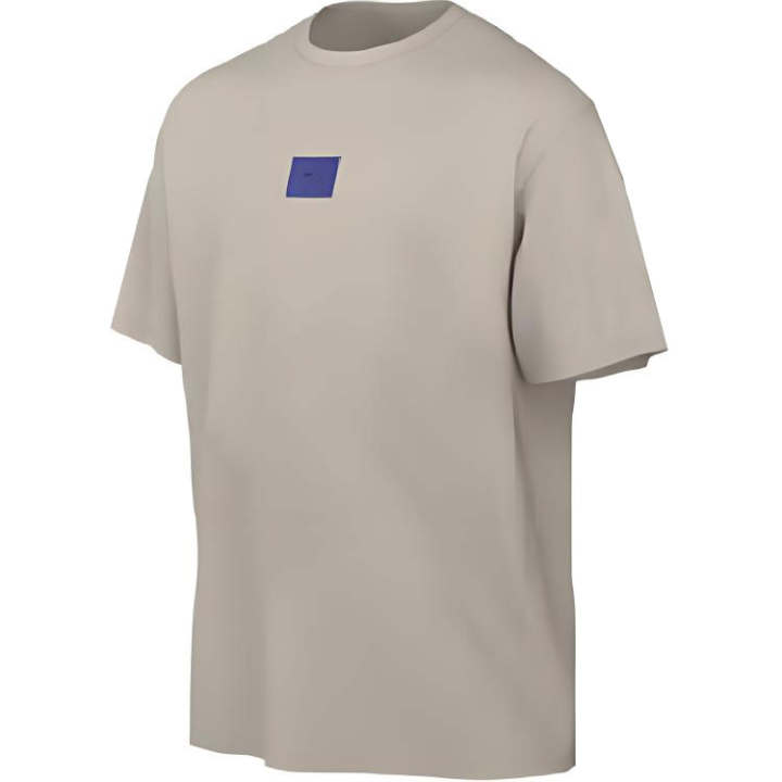 Nike Nike T Shirts Men's Khaki Crew Neck Moderate Straight Fit