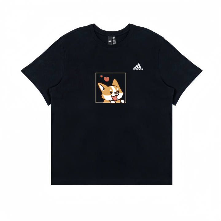 Adidas Adidas T Shirts Unisex Black Crew Neck Moderate Straight Fit