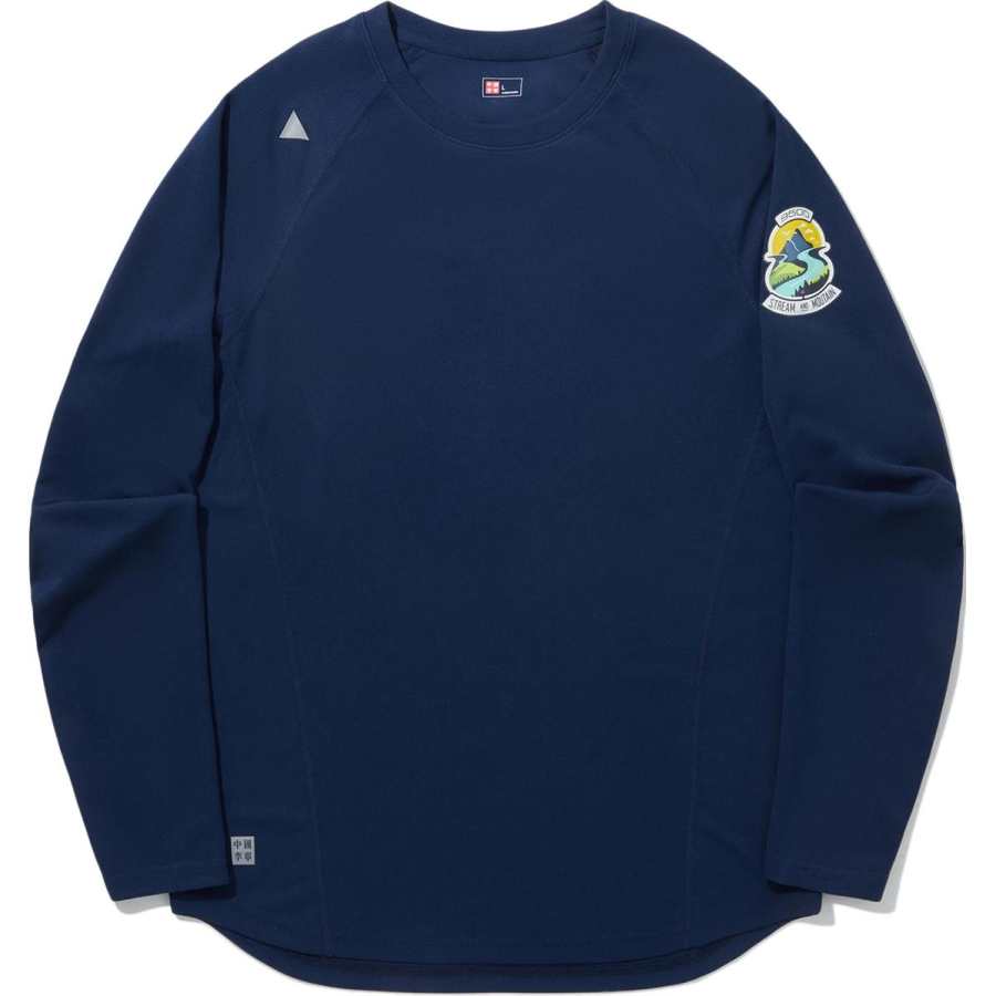 Li-Ning Li Ning T Shirt Unisex Marine Blue