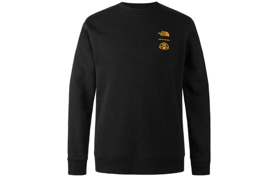 THE NORTH FACE Sweatshirts Unisex Black Crew Neck Moderate Regular