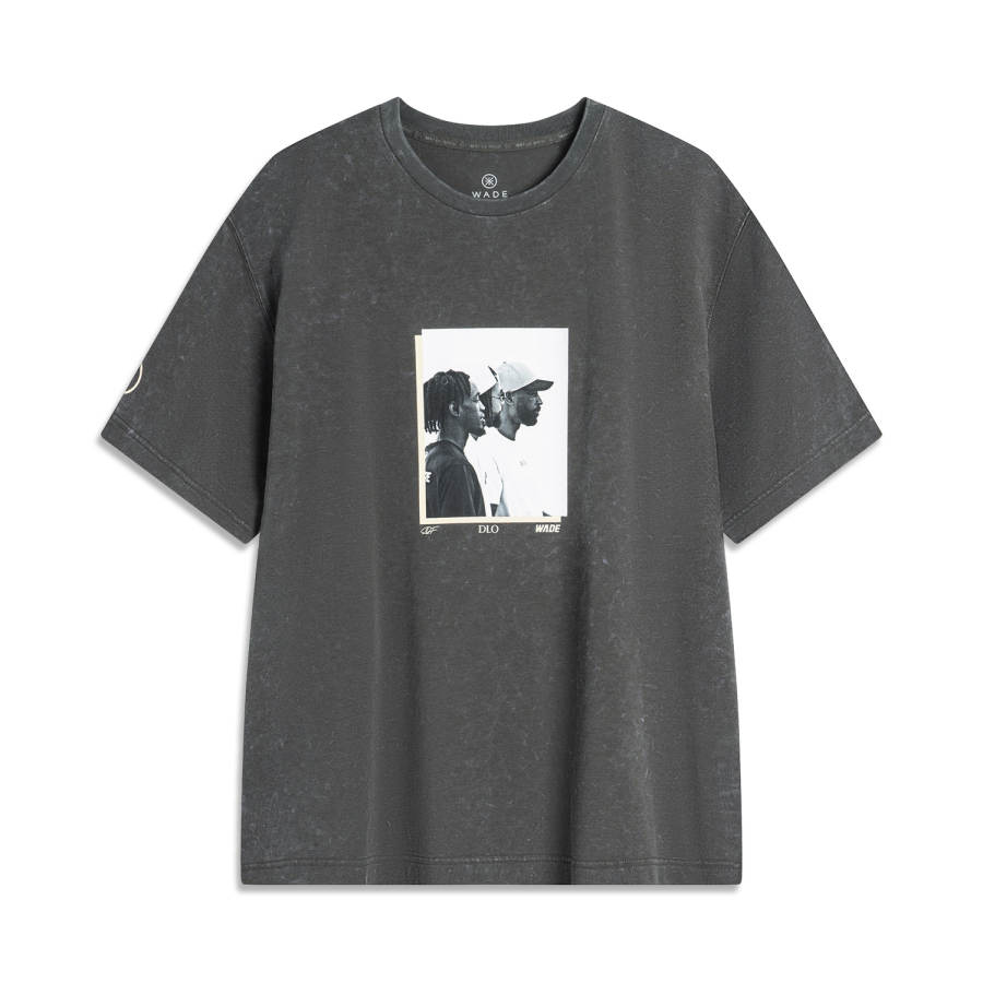 Li-Ning Li Ning T Shirt Men's Obsidian Gray Washed