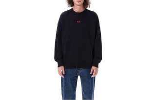 424 Sweatshirts Men's Black Crew Neck Moderate Regular