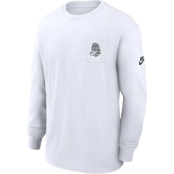 Nike Nike Michigan State Spartans Legacy Max90 Pocket Men's Nike College Long Sleeve T Shirt