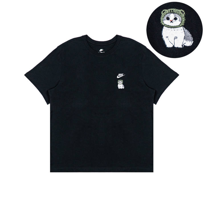 Nike Nike T Shirts Unisex Black Crew Neck Moderate Straight Fit