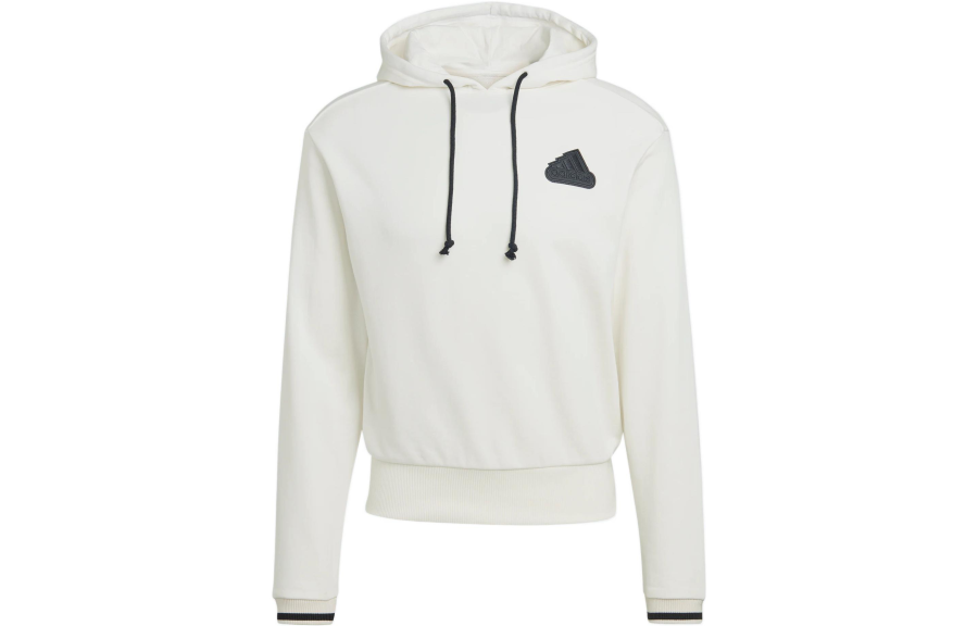 Adidas Adidas Sweatshirts Unisex White Hooded Moderate Regular