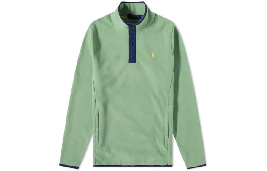 Polo Ralph Lauren Sweatshirts Men's Green Half Turtleneck Moderate
