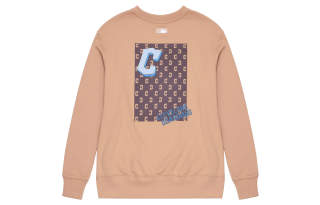 MLB Monative Sweatshirts Unisex Brown Crew Neck Moderate Other