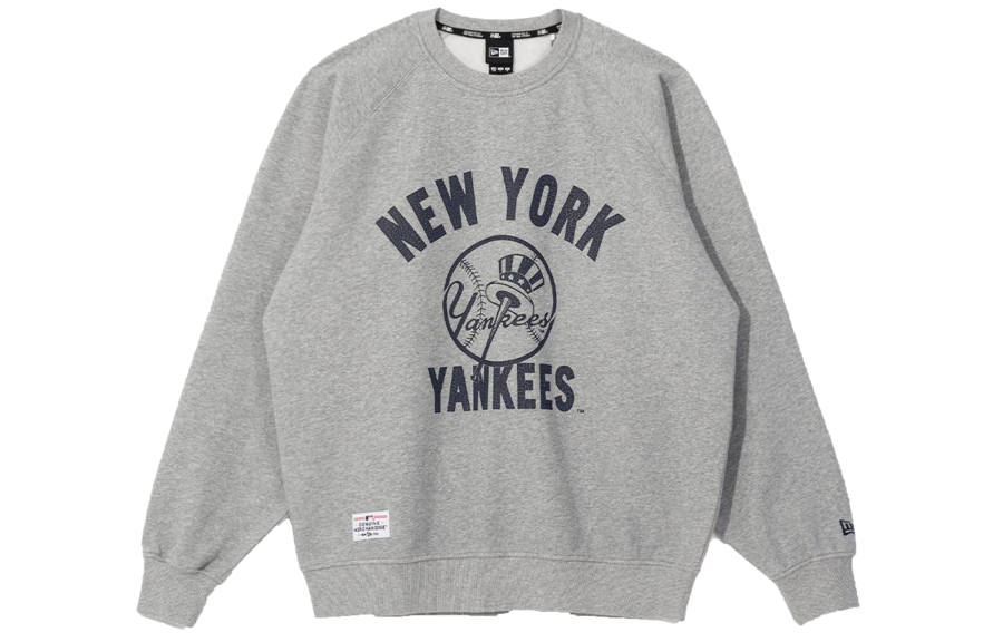 New Era Sweatshirts Unisex Gray Crew Neck Moderate