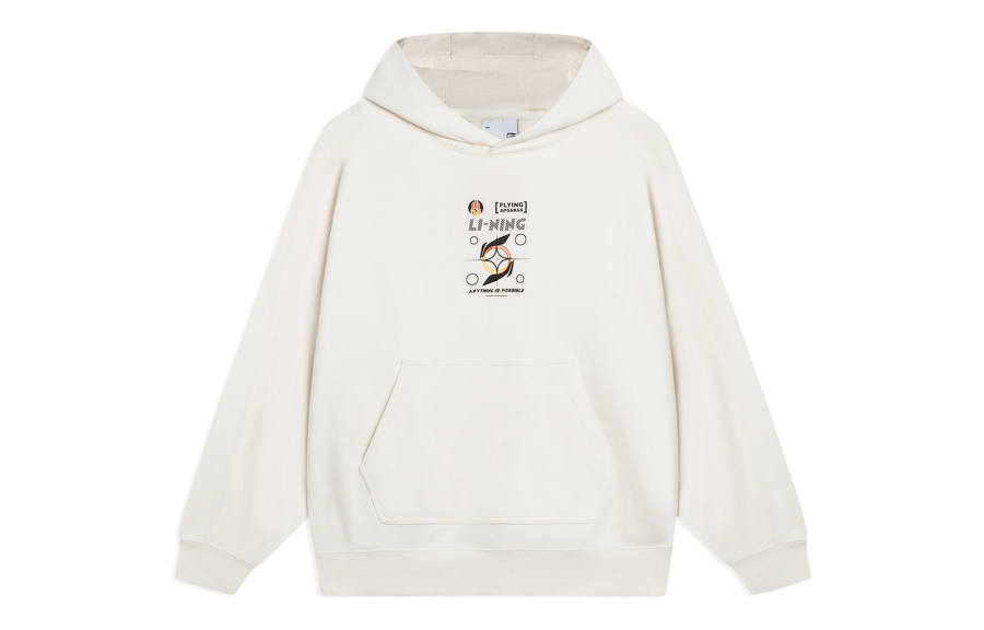 Li-Ning Li Ning Sports Trendy Collection Sweatshirt Unisex Ecru