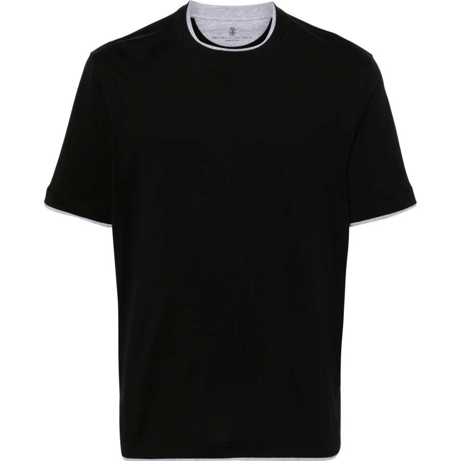 Brunello Cucinelli Layered Effect Crewneck T Shirt