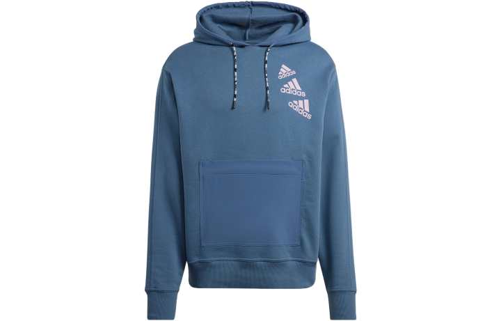 Adidas Adidas Sweatshirts Unisex Blue Hooded Moderate Regular