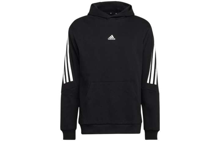 Adidas Adidas Sweatshirts Men's Black Hooded Moderate Regular