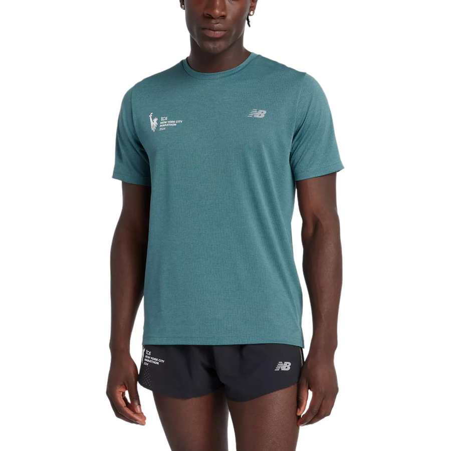 New Balance New Balance NYC Marathon AthleticsTCS T Shirt Men's New Spruce