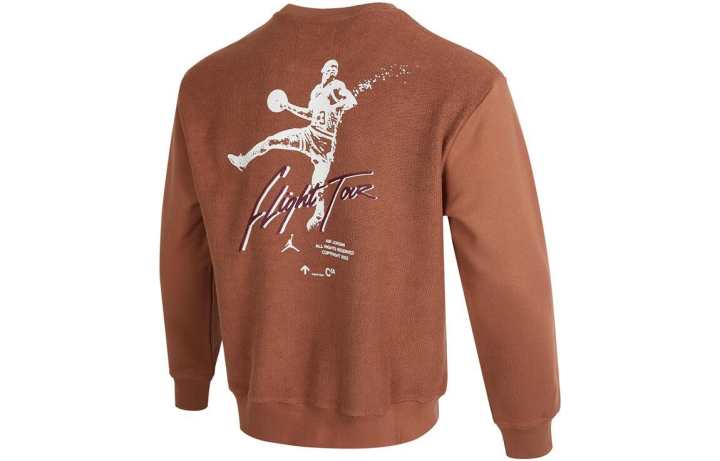 Jordan Jordan Sweatshirts Men's Mineral Clay Crew Neck Moderate Regular