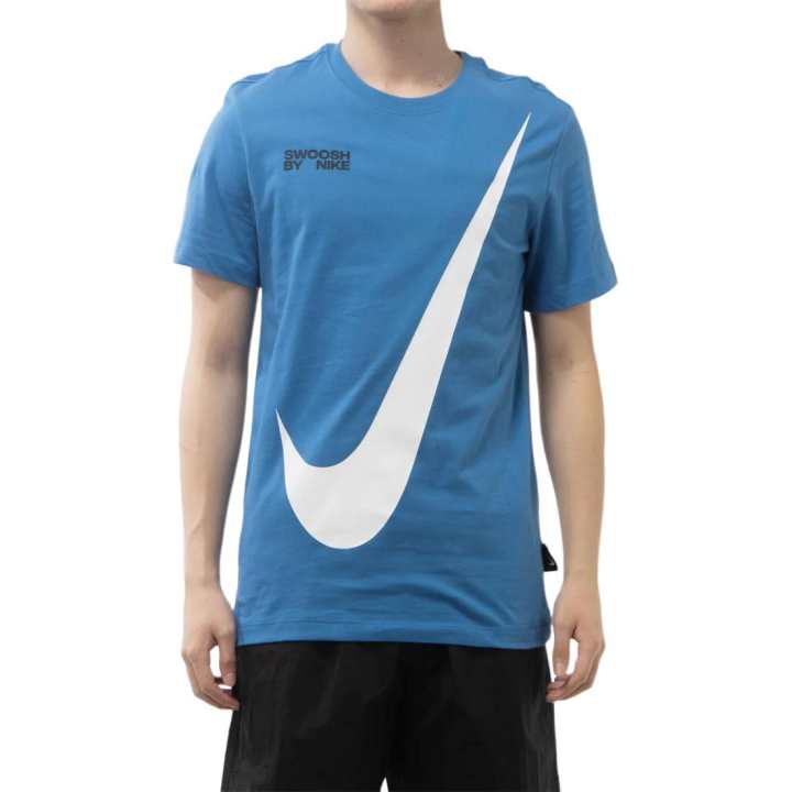 Nike Nike T Shirts Men's Blue Crew Neck Moderate Straight Fit