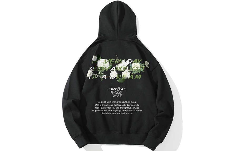 SANSYAS Sweatshirts Unisex Hooded Moderate Regular