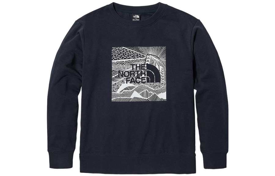 THE NORTH FACE Sweatshirts Unisex Blue Crew Neck Moderate Regular