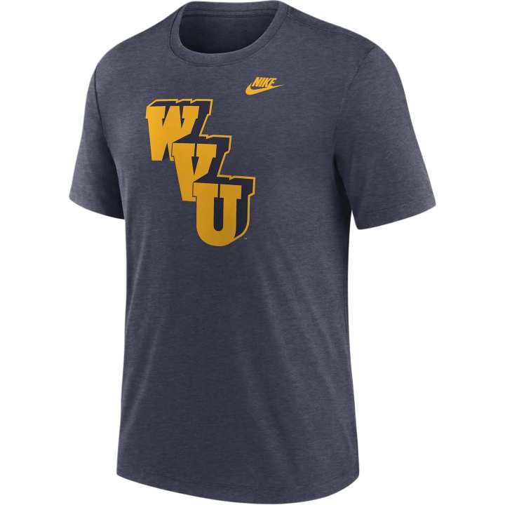 Nike Nike West Virginia Mountaineers Blitz Legacy Primary Men's Nike College T Shirt