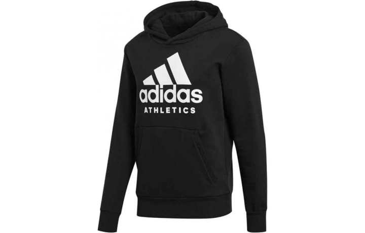 Adidas Adidas Sweatshirts Men's Black Hooded Thickened Regular